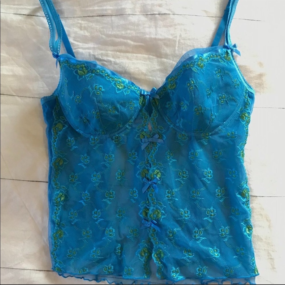 Blue Victoria secret corset